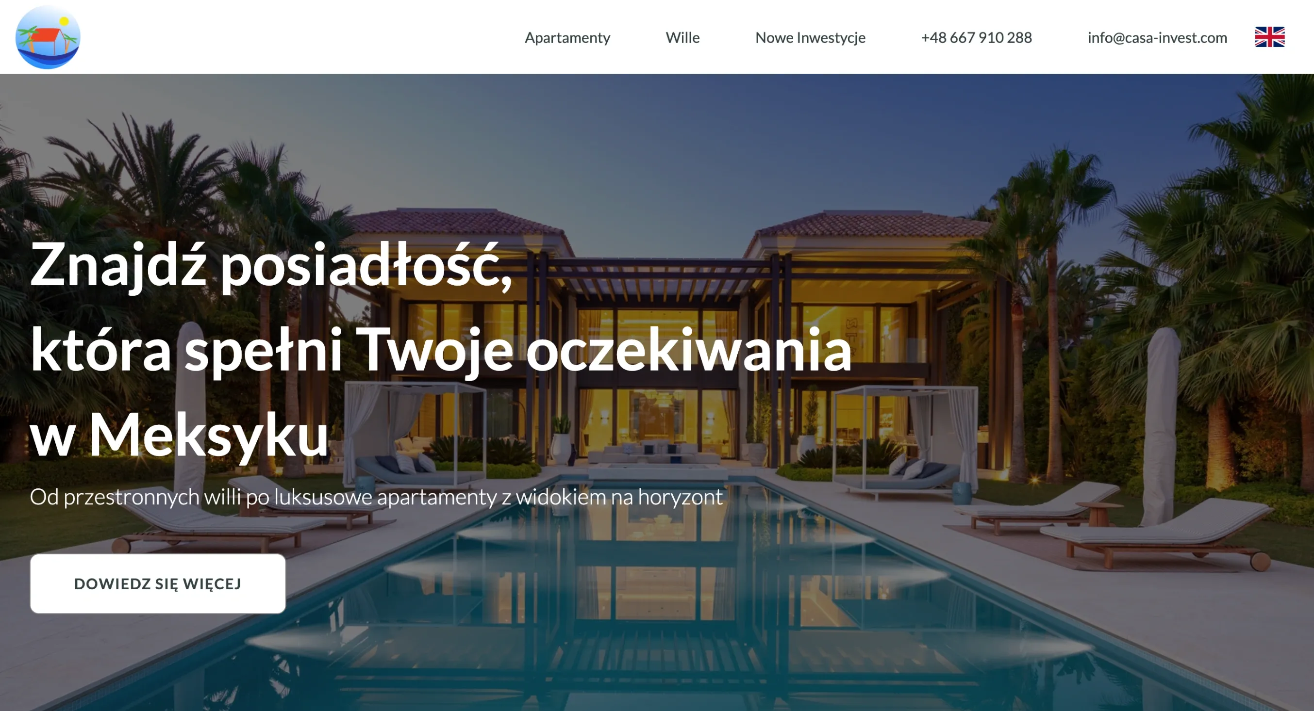 Zrzut ekranu projektu casa-invest